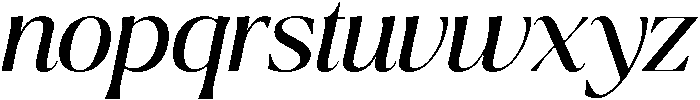 Ragmont-Italic otf (400) Font LOWERCASE