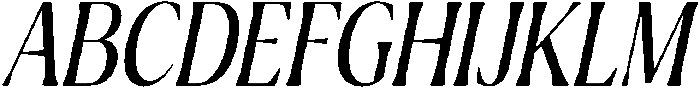 Ragmont Light Condensed Italic otf (300) Font UPPERCASE