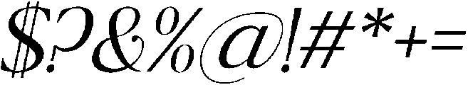 Ragmont Light Italic otf (300) Font OTHER CHARS