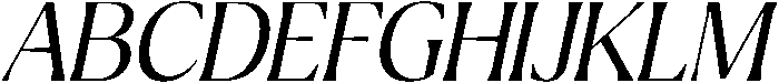 Ragmont Light Italic otf (300) Font UPPERCASE