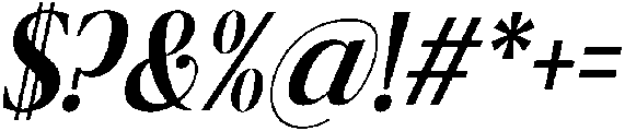 Ragmont Medium Condensed Italic otf (500) Font OTHER CHARS