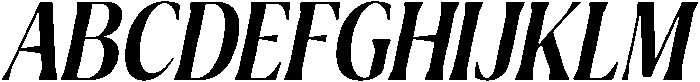 Ragmont Medium Condensed Italic otf (500) Font UPPERCASE