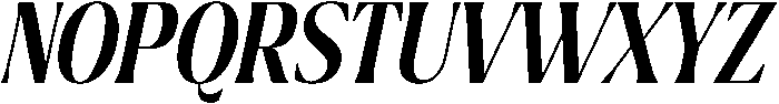 Ragmont Medium Condensed Italic otf (500) Font UPPERCASE