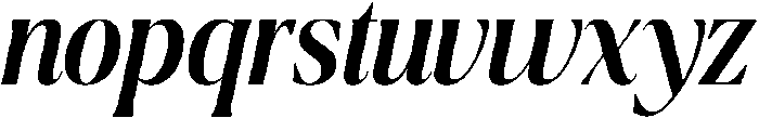 Ragmont Medium Condensed Italic otf (500) Font LOWERCASE
