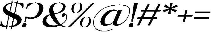 Ragmont Medium Expanded Italic otf (500) Font OTHER CHARS