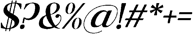 Ragmont Medium Italic otf (500) Font OTHER CHARS