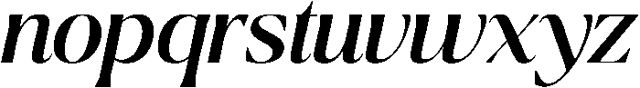 Ragmont Medium Italic otf (500) Font LOWERCASE