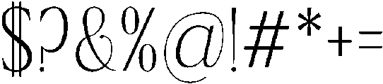 Ragmont Thin Condensed otf (100) Font OTHER CHARS