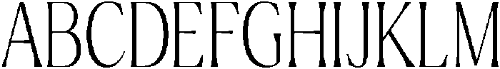Ragmont Thin Condensed otf (100) Font UPPERCASE