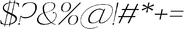 Ragmont Thin Expanded Italic otf (100) Font OTHER CHARS