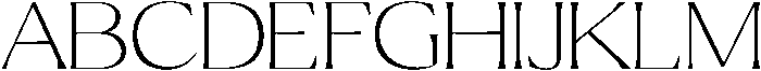Ragmont Thin Expanded otf (100) Font UPPERCASE