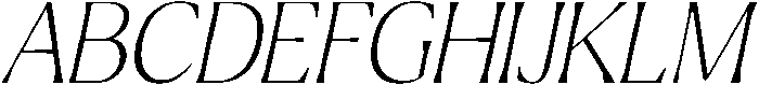 Ragmont Thin Italic otf (100) Font UPPERCASE