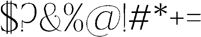 Ragmont Thin otf (100) Font OTHER CHARS