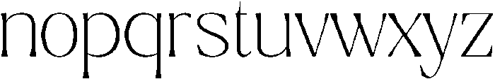 Ragmont Thin otf (100) Font LOWERCASE