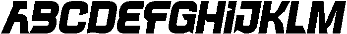 Ragot Italic otf (400) Font UPPERCASE