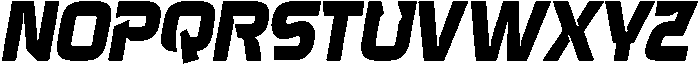 Ragot Italic otf (400) Font UPPERCASE