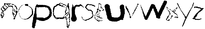 Ragtag otf (400) Font LOWERCASE