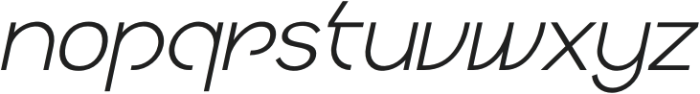 Ragtev Thin Italic otf (100) Font LOWERCASE