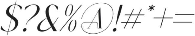 Ragyola Italic otf (400) Font OTHER CHARS