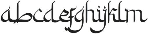 Rahma-Regular otf (400) Font LOWERCASE