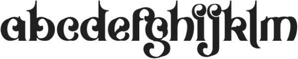 Raich Artifex otf (400) Font LOWERCASE