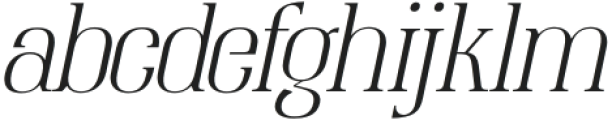 Raiden Light Italic otf (300) Font LOWERCASE
