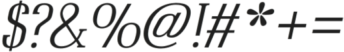 Raiden Medium Italic otf (500) Font OTHER CHARS