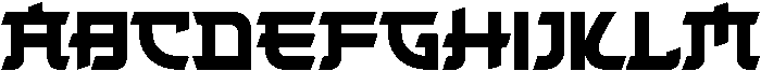 Raiko Regular ttf (400) Font UPPERCASE