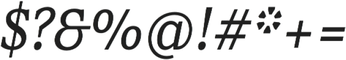 Rail Caption Italic otf (400) Font OTHER CHARS
