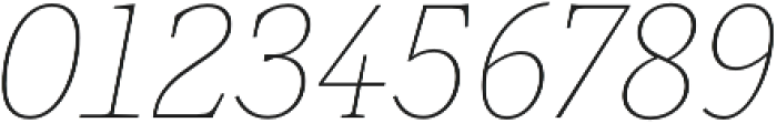 Rail Thin Italic otf (100) Font OTHER CHARS