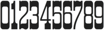 Railcar Numerals otf (400) Font OTHER CHARS