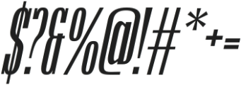 Railine Italic otf (400) Font OTHER CHARS