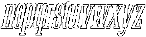 Railine Pixel Outline otf (400) Font LOWERCASE