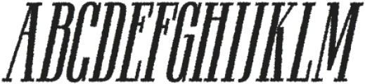 RailineRough-Italic otf (400) Font UPPERCASE