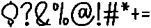 Rain Forest Regular otf (400) Font OTHER CHARS