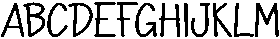Rain Forest Regular otf (400) Font UPPERCASE