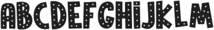 Rain Stars Regular otf (400) Font UPPERCASE