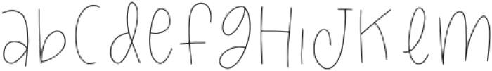 Rain or Shine Font - Lined Regular otf (400) Font LOWERCASE