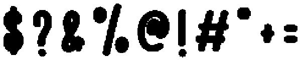 Rainbow Chocolate Regular otf (400) Font OTHER CHARS