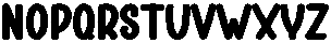 Rainbow Chocolate Regular otf (400) Font LOWERCASE
