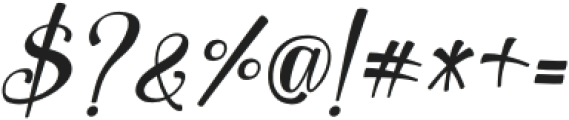 Rainbow Christmas Italic Italic otf (400) Font OTHER CHARS