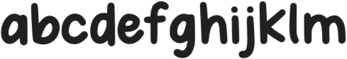 Rainbow Puddles Regular otf (400) Font LOWERCASE