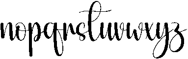 Rainbow Regular otf (400) Font LOWERCASE
