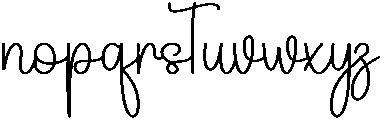 Rainbow Regular otf (400) Font LOWERCASE