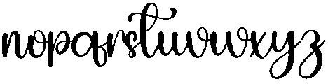 Rainbow Regular otf (400) Font LOWERCASE
