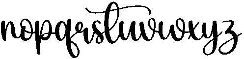 Rainbow Regular otf (400) Font LOWERCASE