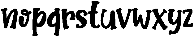 Rainbow Regular otf (400) Font LOWERCASE