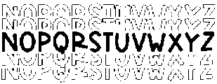 Rainbow Regular otf (400) Font LOWERCASE