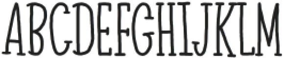 Rainbow Serif Regular otf (400) Font UPPERCASE