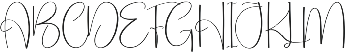 Rainbow Signature Regular otf (400) Font UPPERCASE